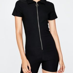 Dolls Kill ZIP-UP ROMPER Playsuit with zipper